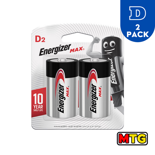 Energizer Max - Baterias D (2 Pack)