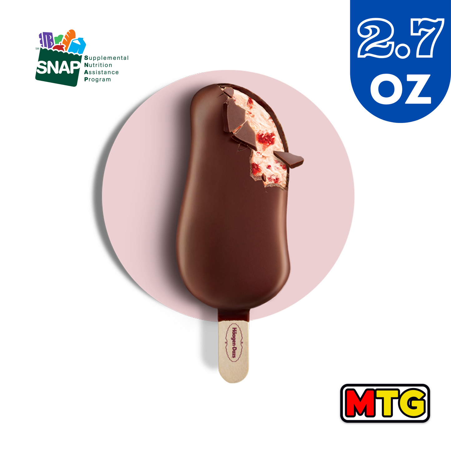 Mantecado Haagen Daz - Strawberry Cream2.7oz