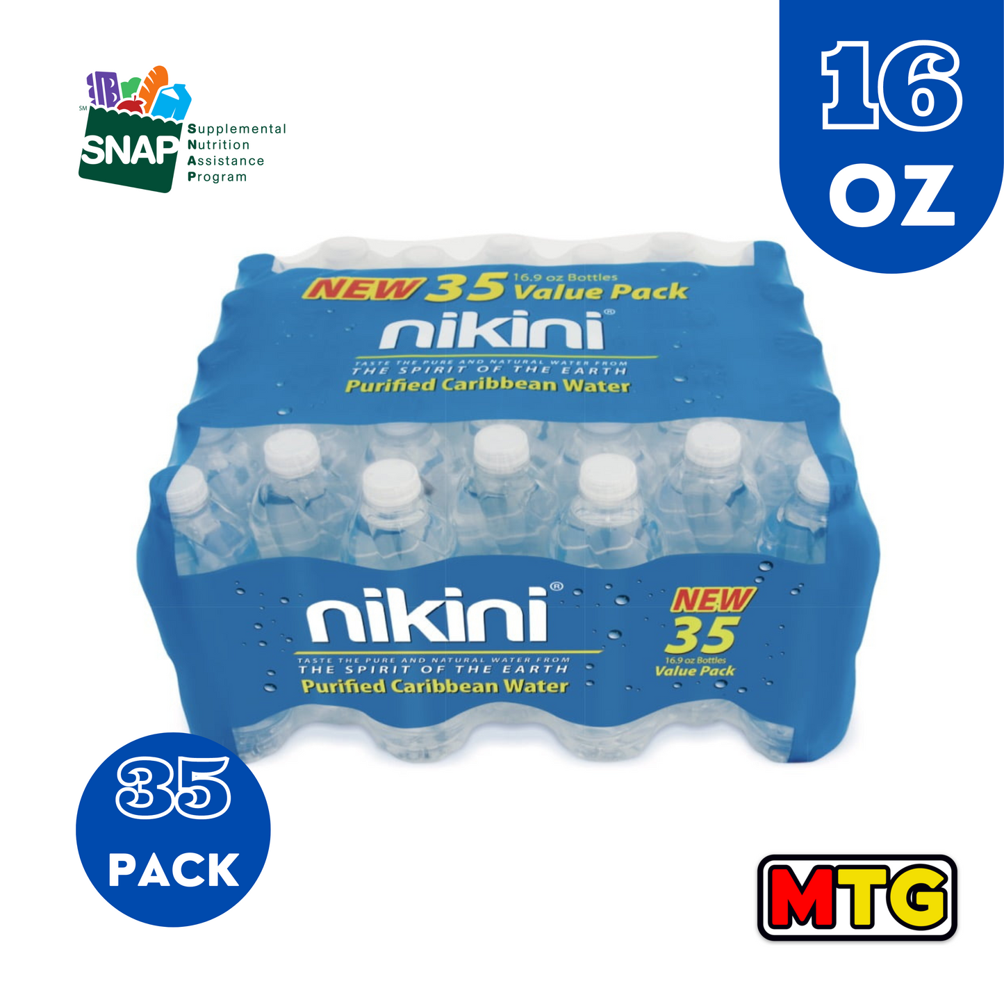 Nikini - Caja de 35 Botellas de Agua