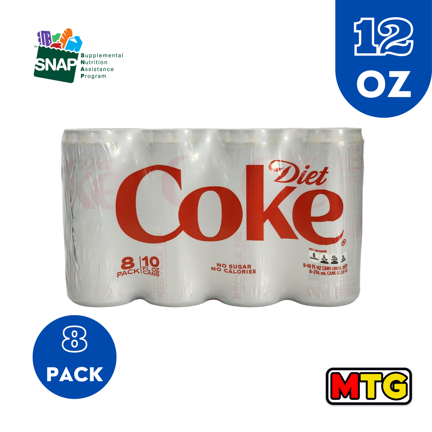 Refresco - Diet Coke 12oz (8 Pack)