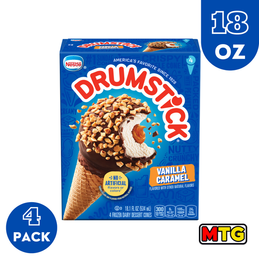 Mantecado Nestle Drumstick - Vanilla y Caramelo 18oz (4 Pack)