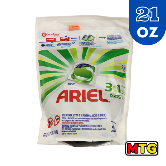 Detergente - Ariel Pods 3en1 21oz (25 Pods)