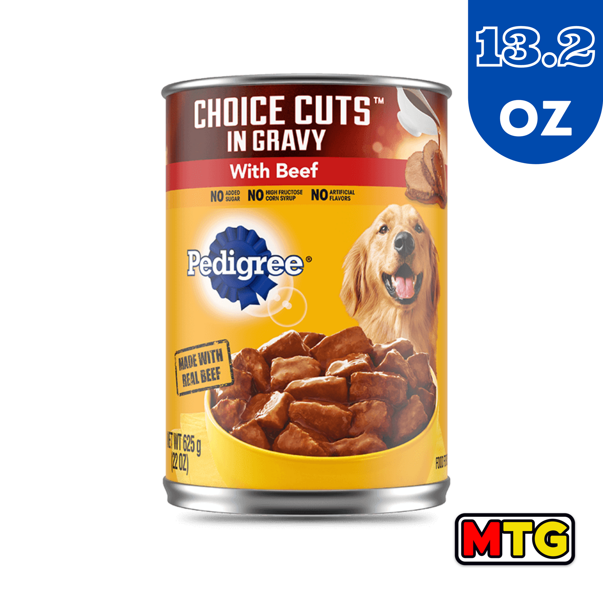  Pedigree Choice Cuts in Salsa con Comida húmeda para perros de  carne de res, 13.2 onzas : Productos para Animales